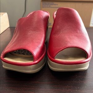 Red Women's Slide Sandals